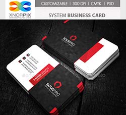 IT行业商业名片模板：System Business Card
